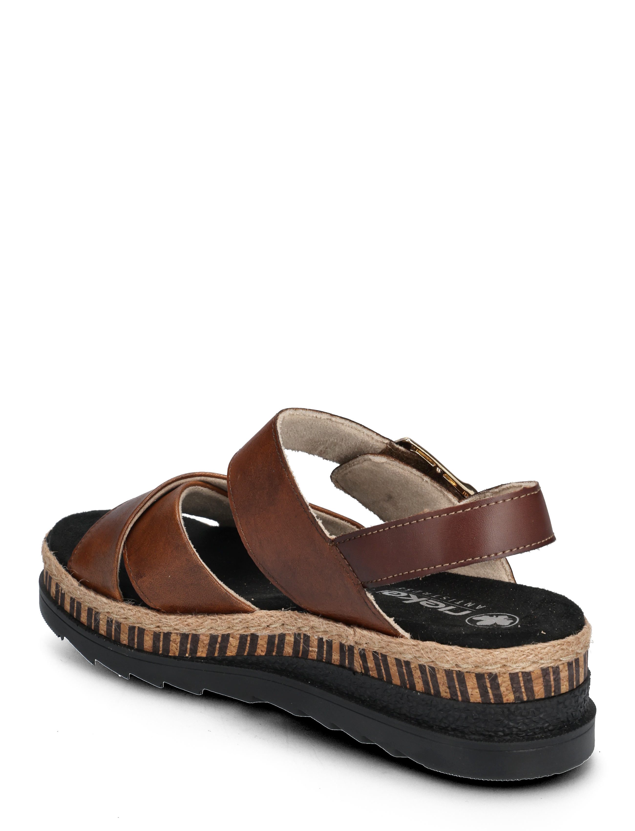 Rieker - Rieker Ladies' sandals V7951-00 black - brown - 2