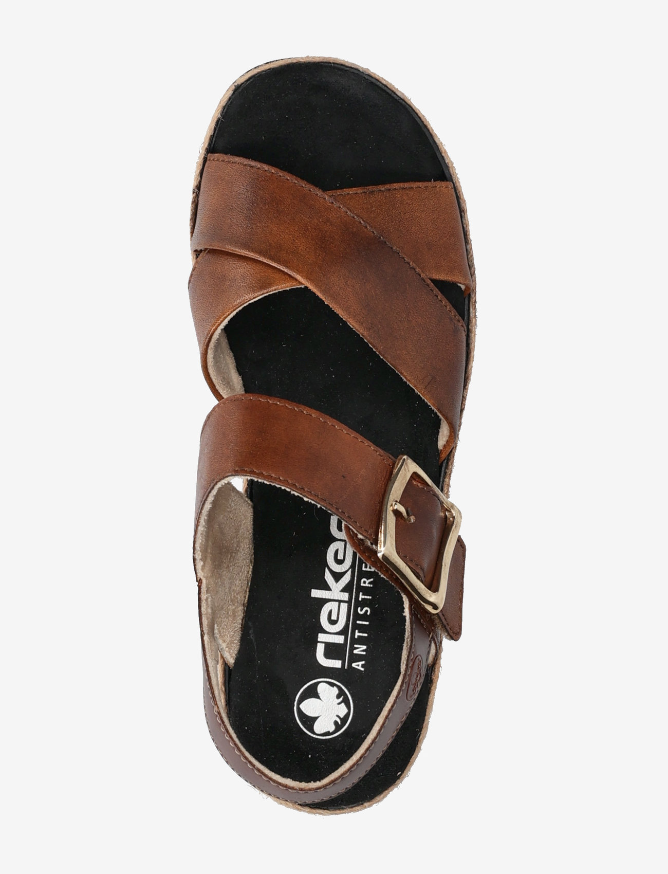 Rieker - Rieker Ladies' sandals V7951-24 brown - platåsandaler - brown - 3