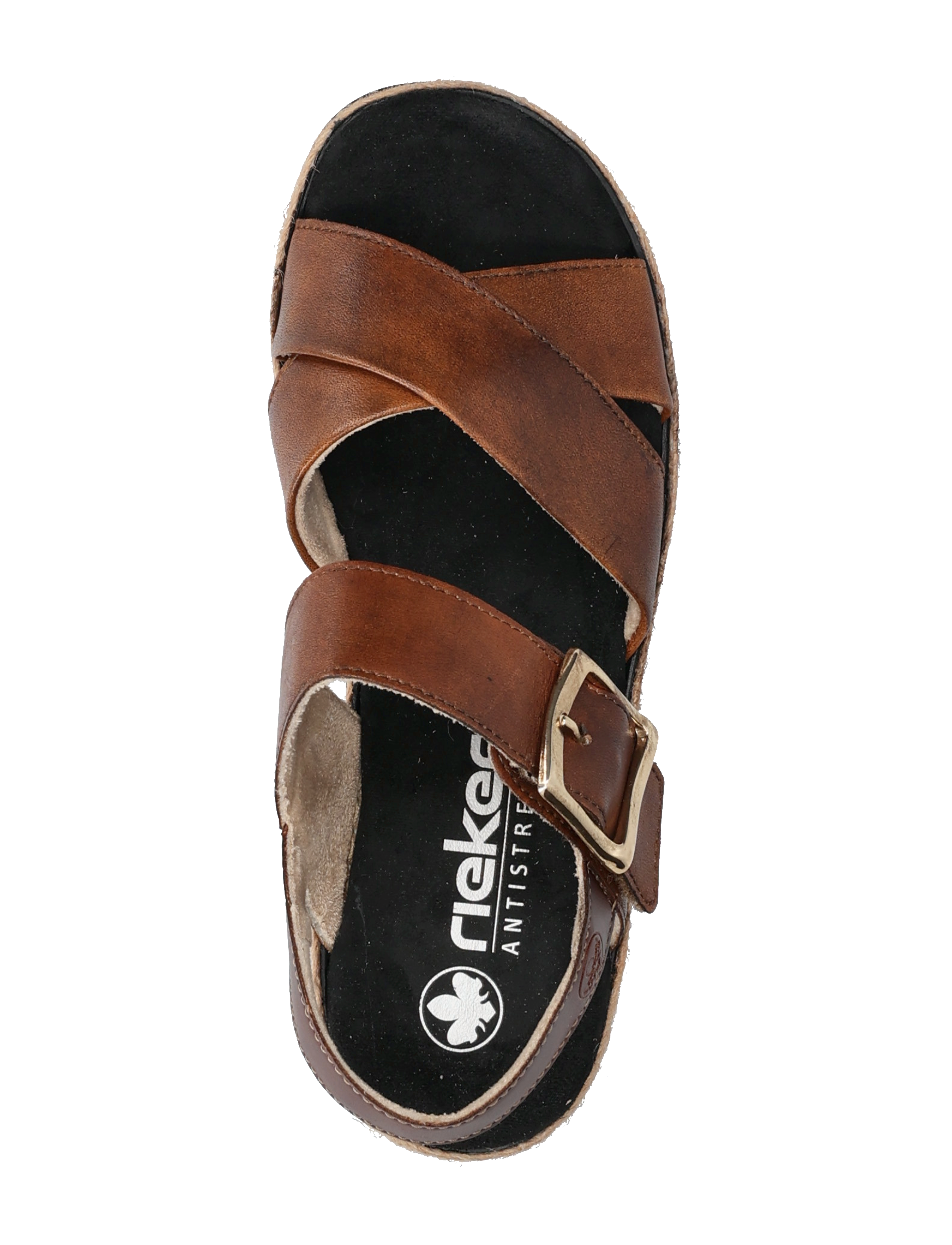 Rieker - Rieker Ladies' sandals V7951-00 black - brown - 3