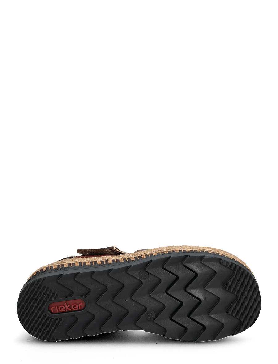 Rieker - Rieker Ladies' sandals V7951-00 black - plateau-sandalen - brown - 4