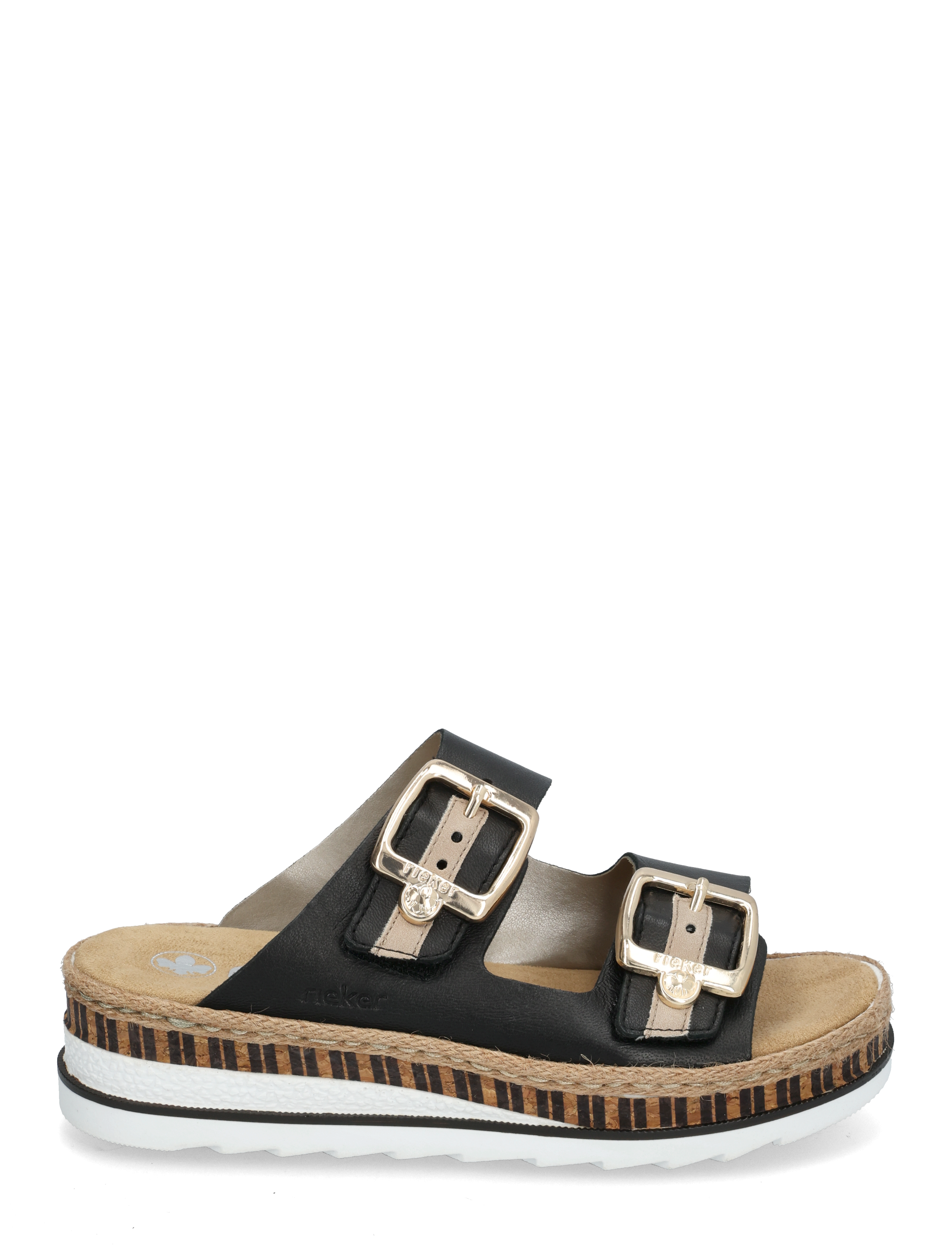 Rieker - Rieker Ladies' sandals V7955-90 Multi - flat sandals - black - 1