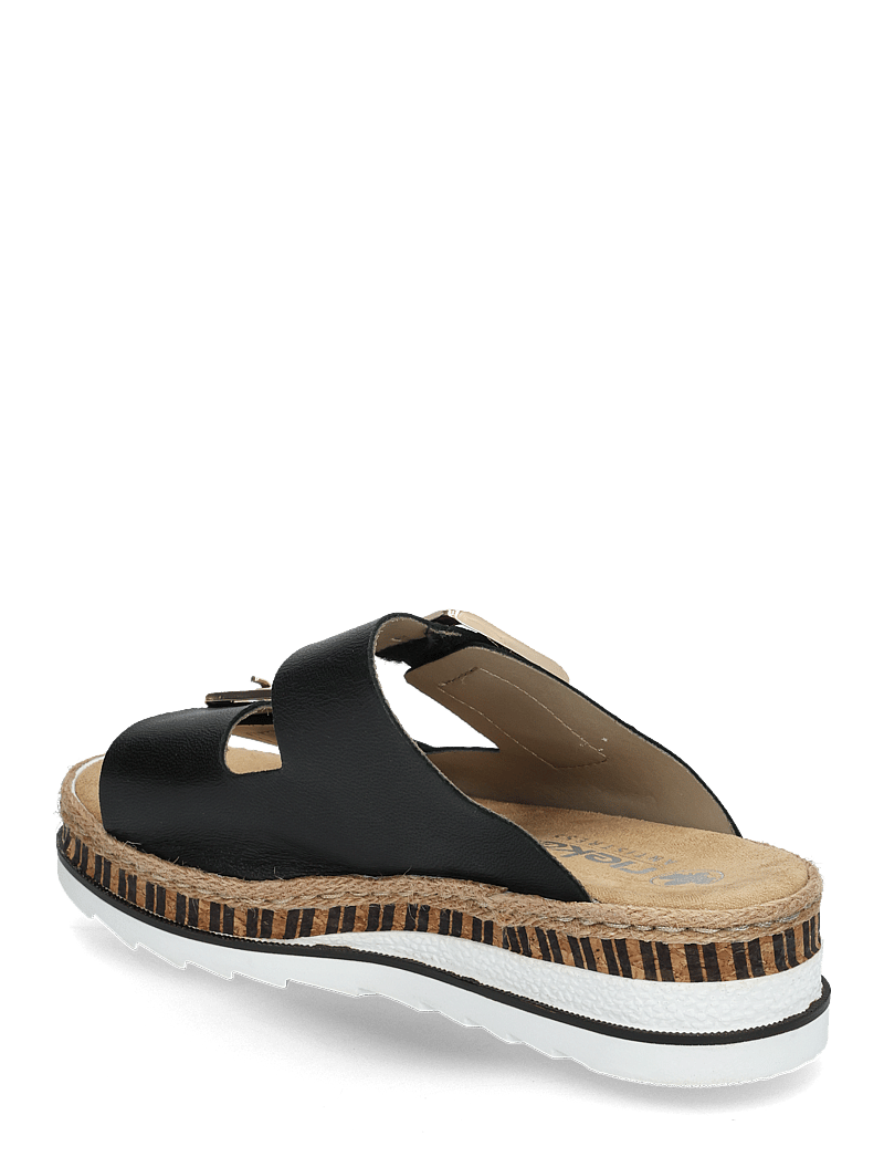 Rieker - Rieker Ladies' sandals V7955-90 Multi - flat sandals - black - 2