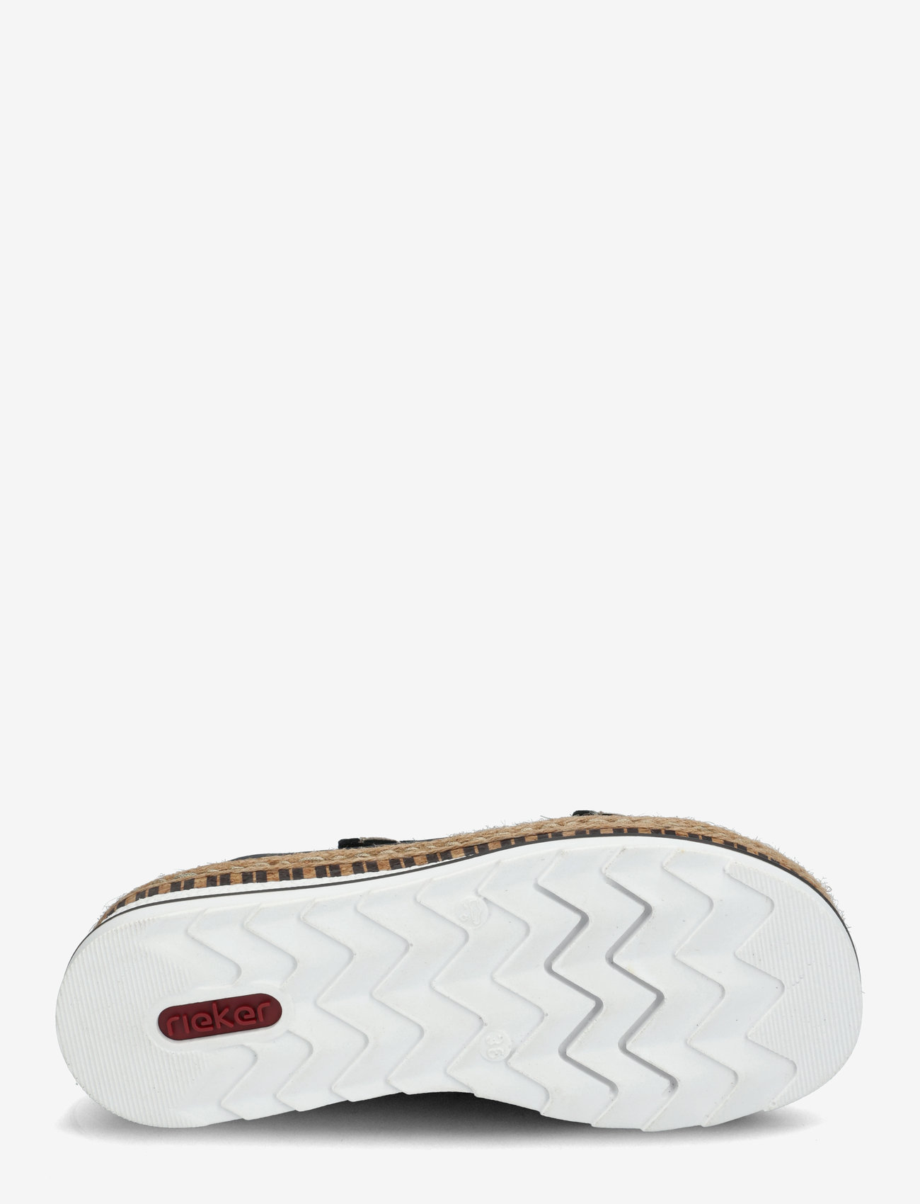 Rieker - Rieker Ladies' sandals V7955-90 Multi - flat sandals - black - 4