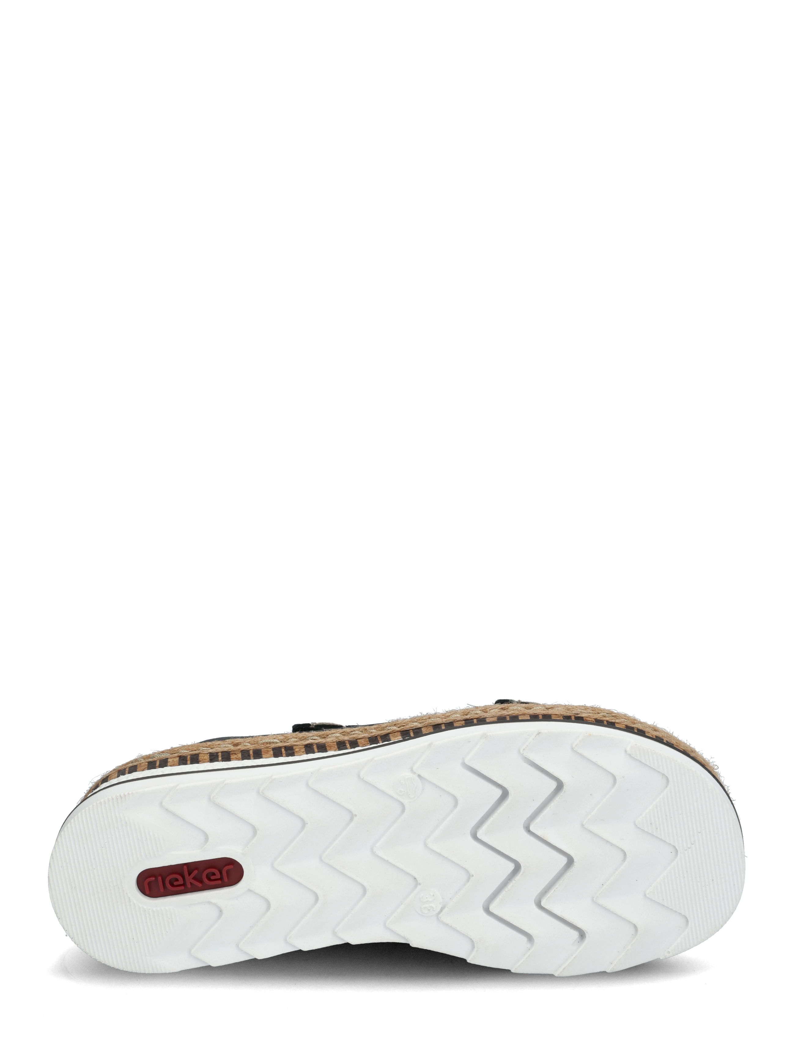 Rieker - Rieker Ladies' sandals V7955-90 Multi - flat sandals - black - 4