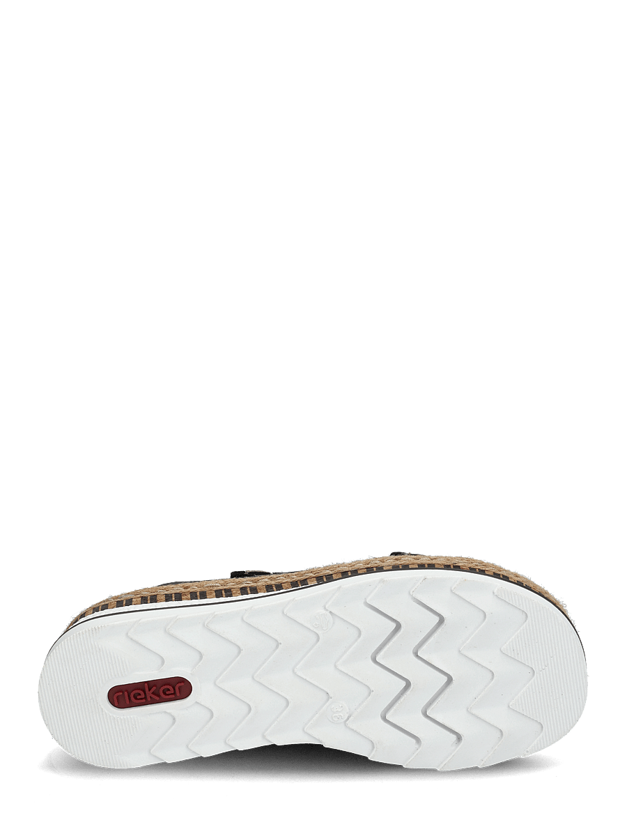 Rieker - Rieker Ladies' sandals V7955-90 Multi - kontsata sandaalid - black - 4