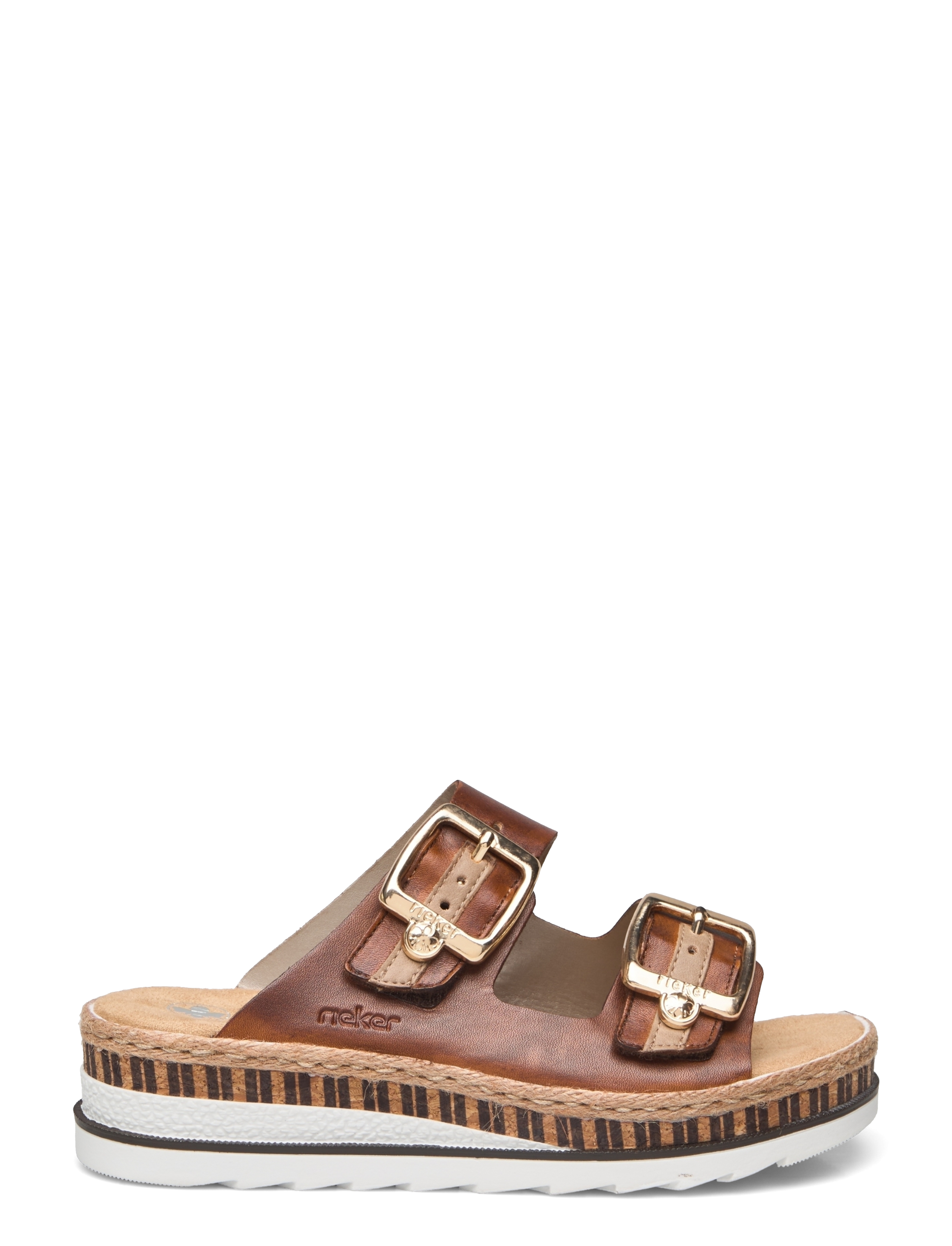 Rieker - Rieker Ladies' sandals V7955-90 Multi - lygiapadės basutės - brown - 1