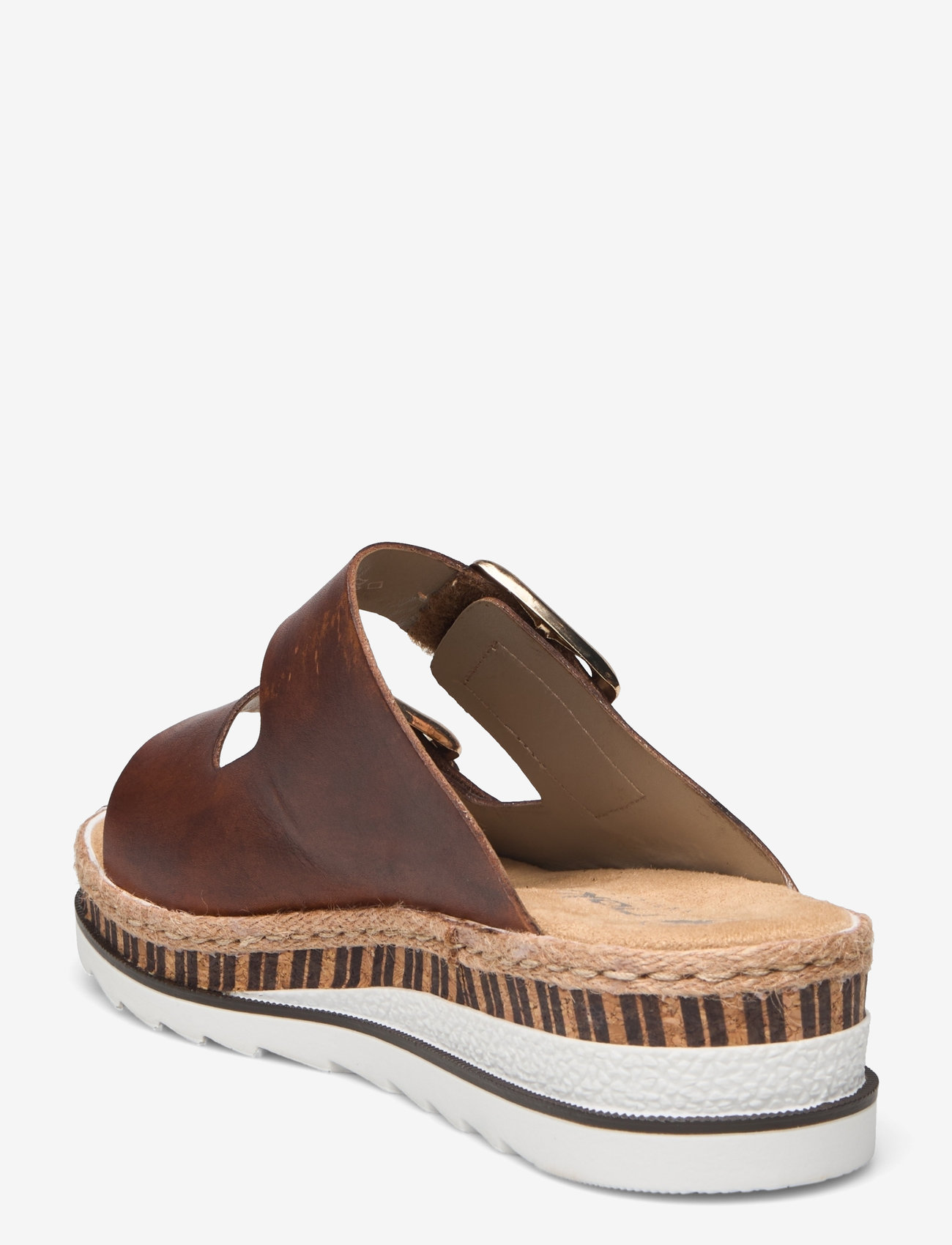 Rieker - Rieker Ladies' sandals V7955-60 Beige - flade sandaler - brown - 2