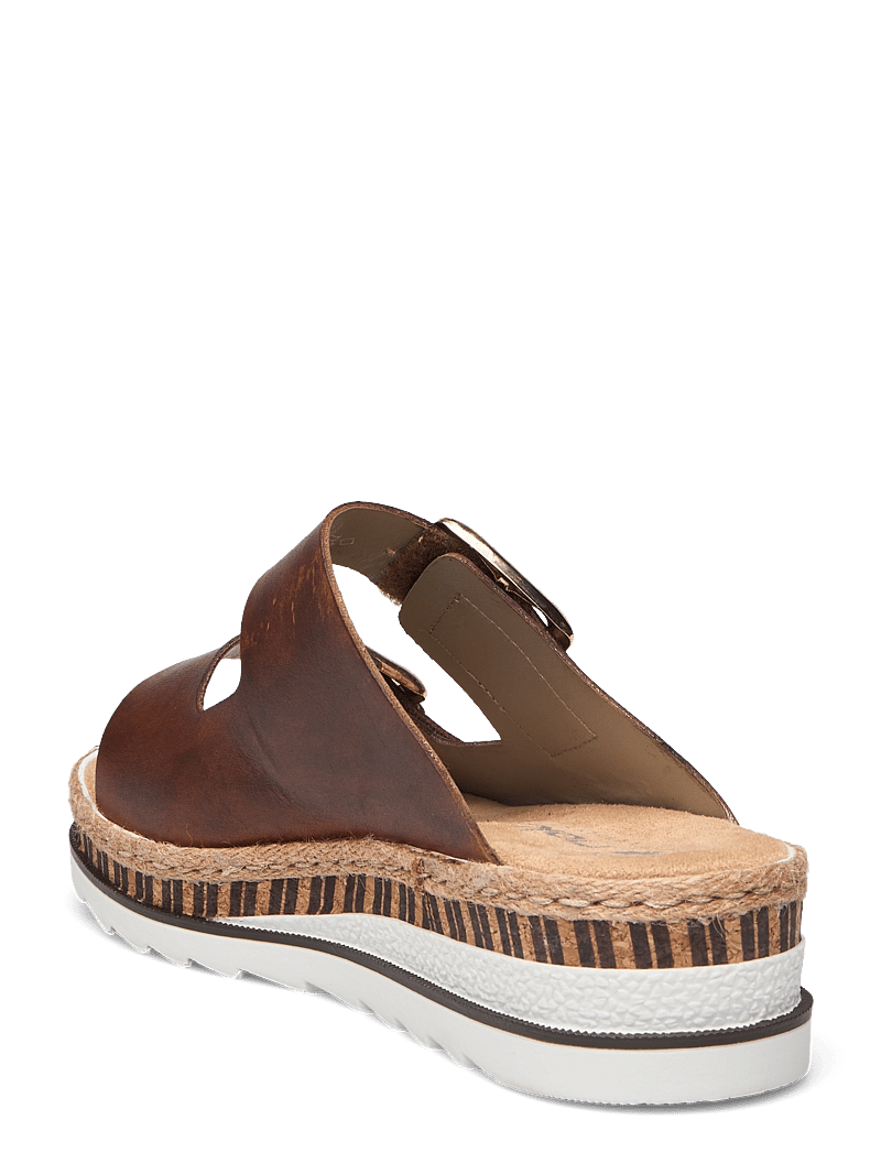 Rieker - Rieker Ladies' sandals V7955-60 Beige - flache sandalen - brown - 2