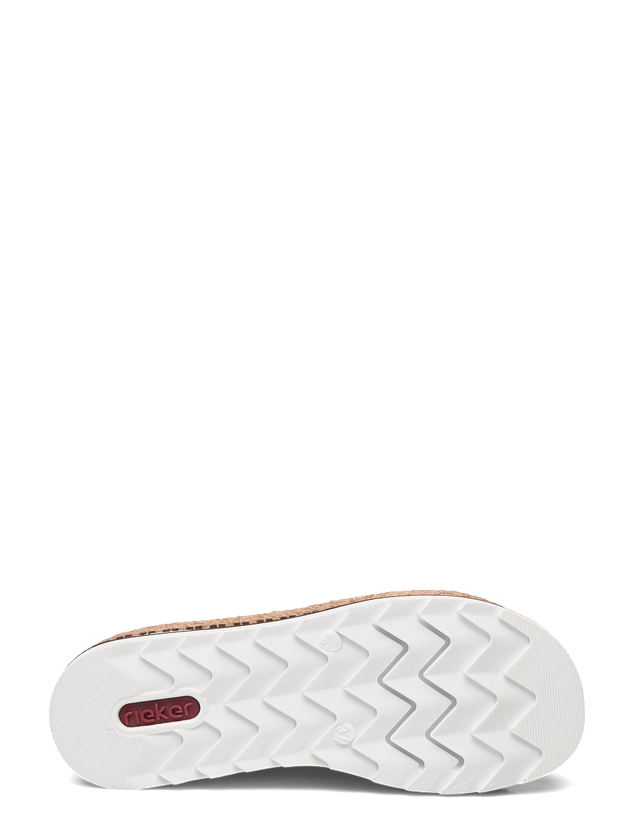 Rieker - Rieker Ladies' sandals V7955-90 Multi - flatir sandalar - brown - 4