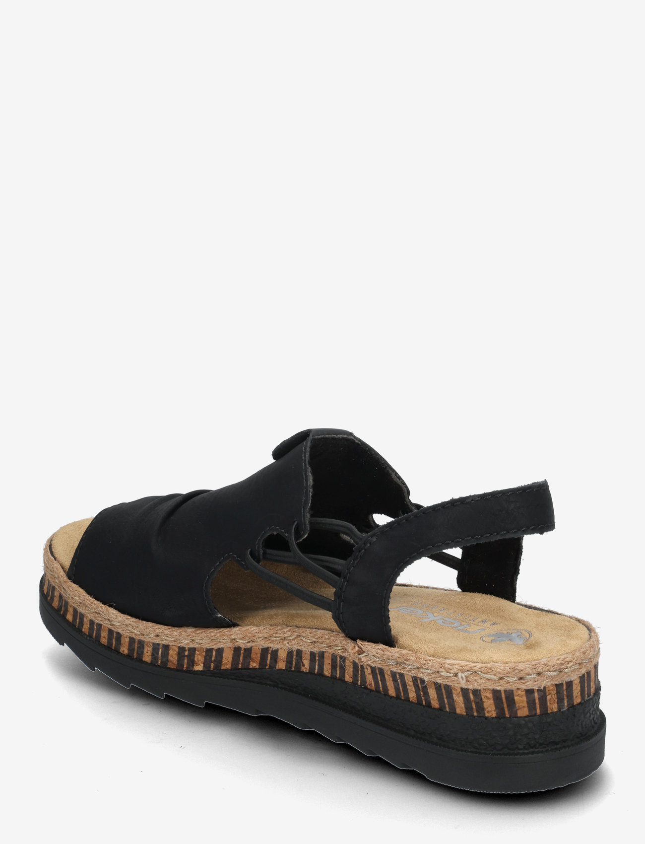Rieker - Rieker Ladies' sandals V7972-60 Beige - kontsata sandaalid - black - 2