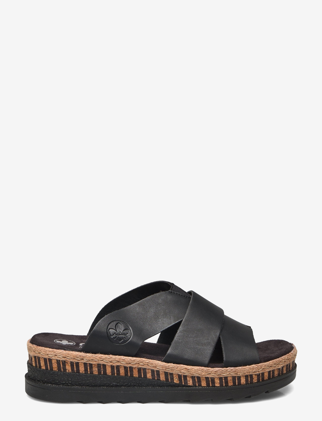 Rieker - Rieker Ladies' sandals V7989-00 black - flat mules - black - 1