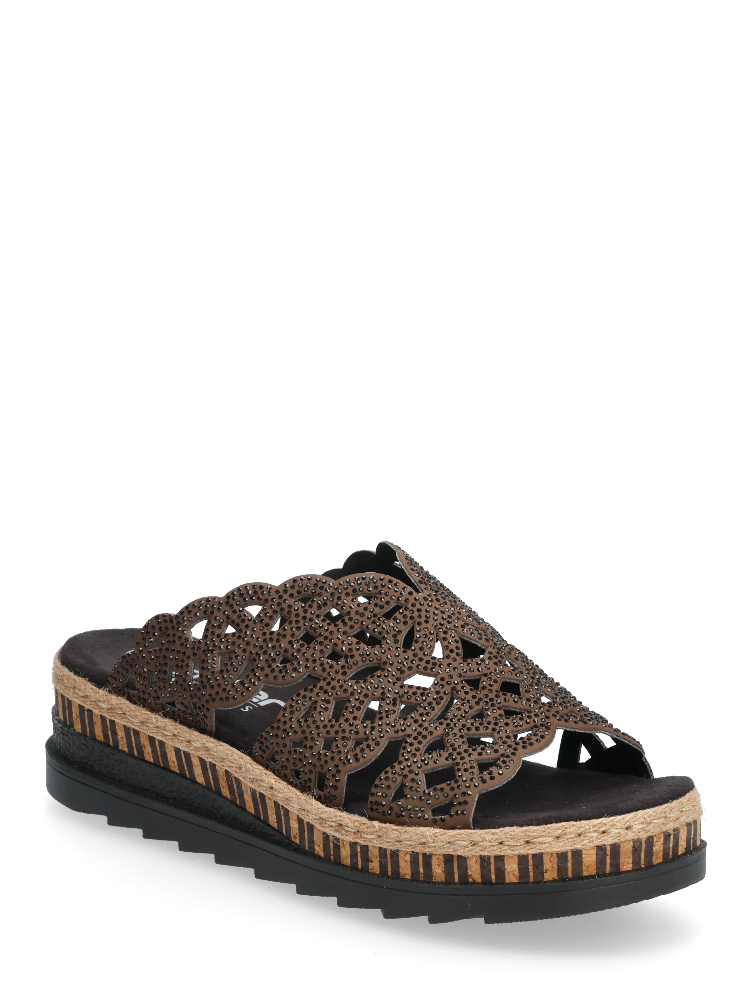 Rieker V7992-24, 38, Sandals, Braun - Platform Frauen