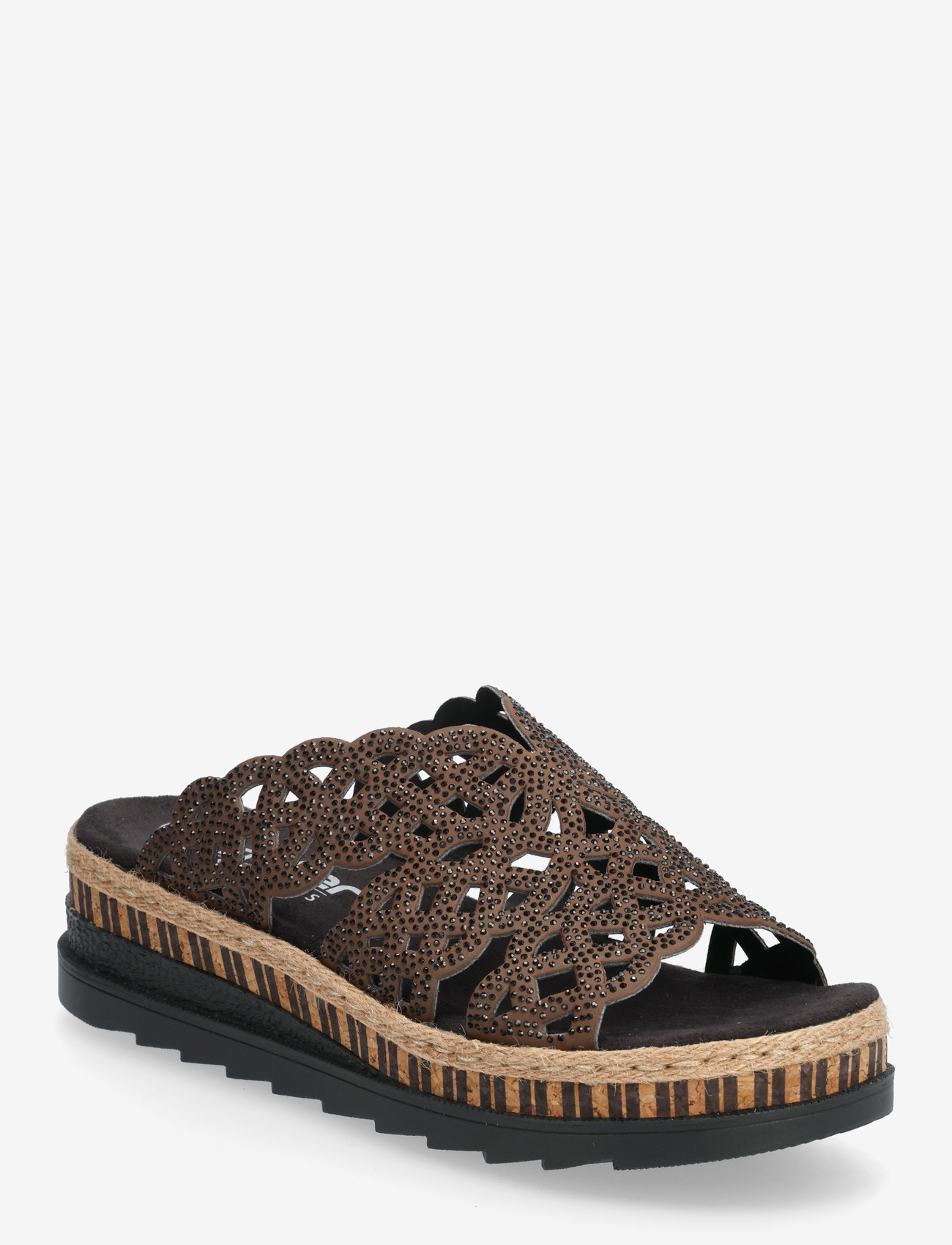 Rieker - V7992-24 - platformsandaler - brown - 0