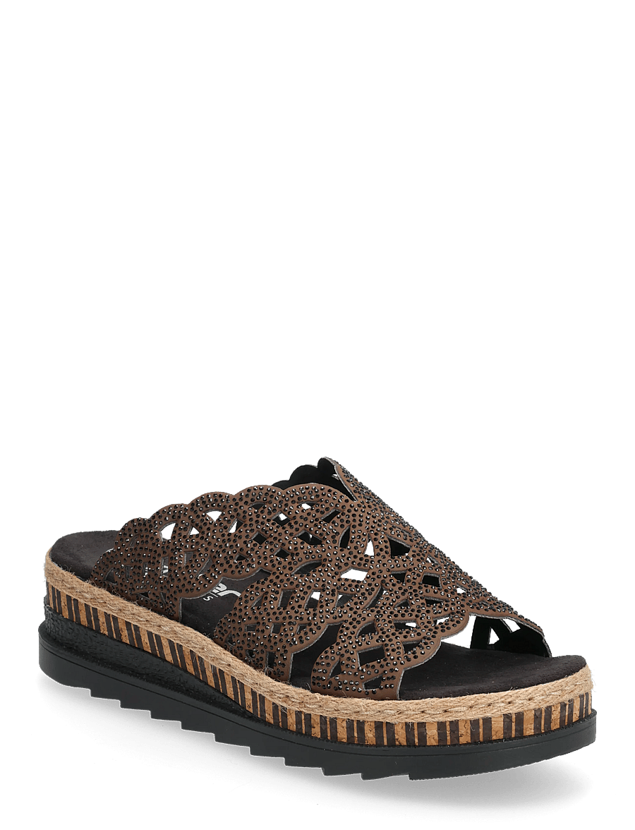 Rieker - V7992-24 - plateau-sandalen - brown - 0