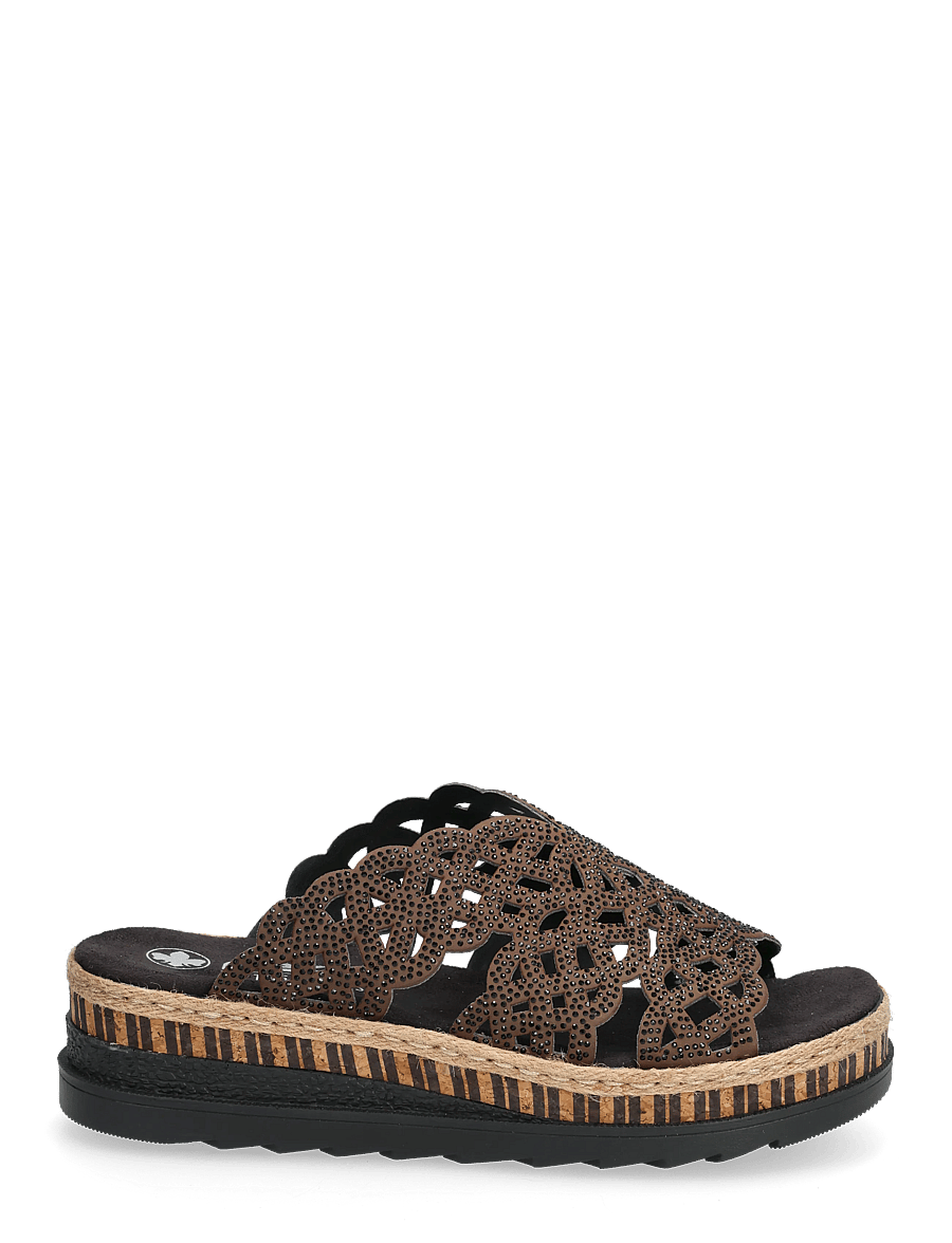 Rieker - V7992-24 - plateau-sandalen - brown - 1