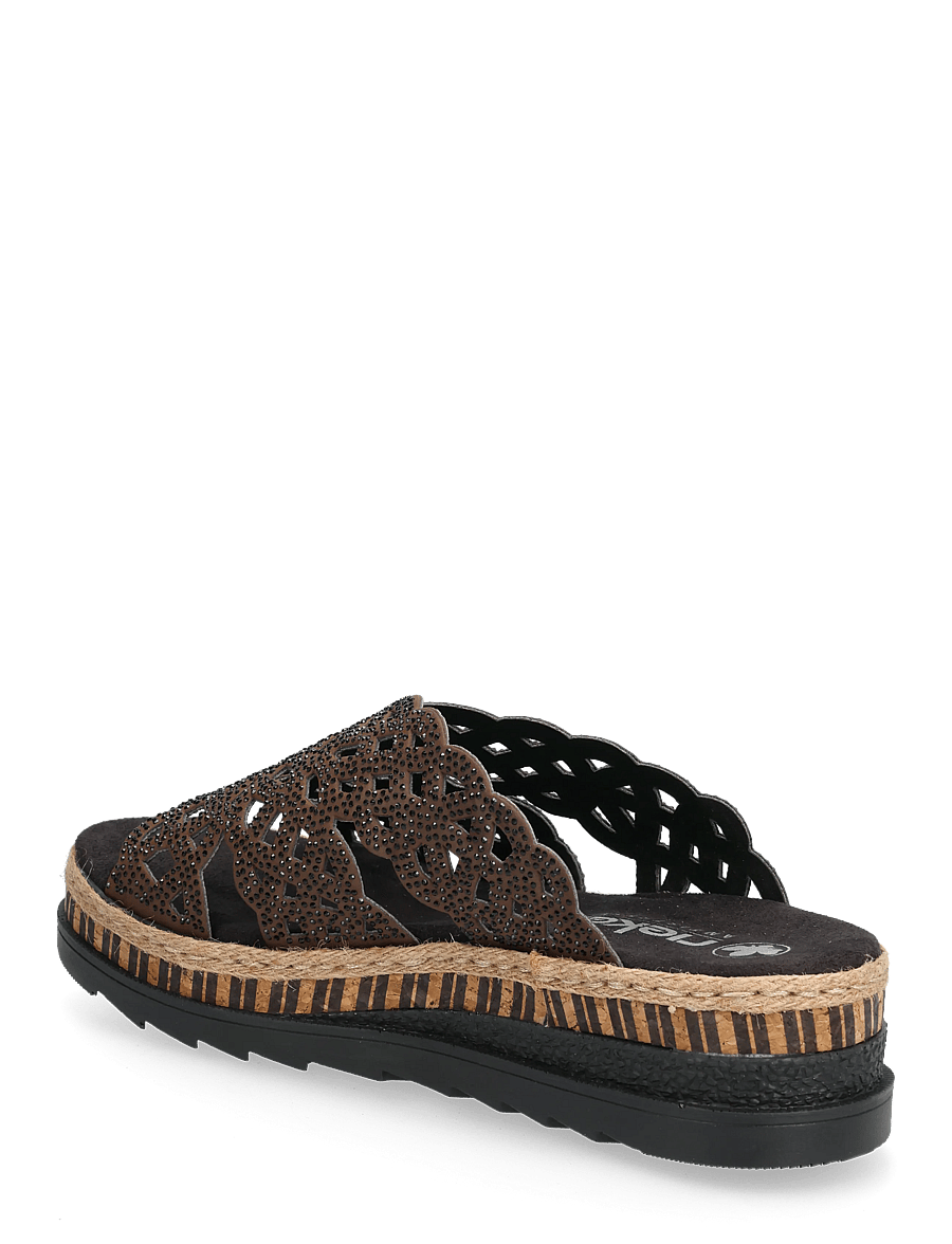 Rieker - V7992-24 - plateau-sandalen - brown - 2