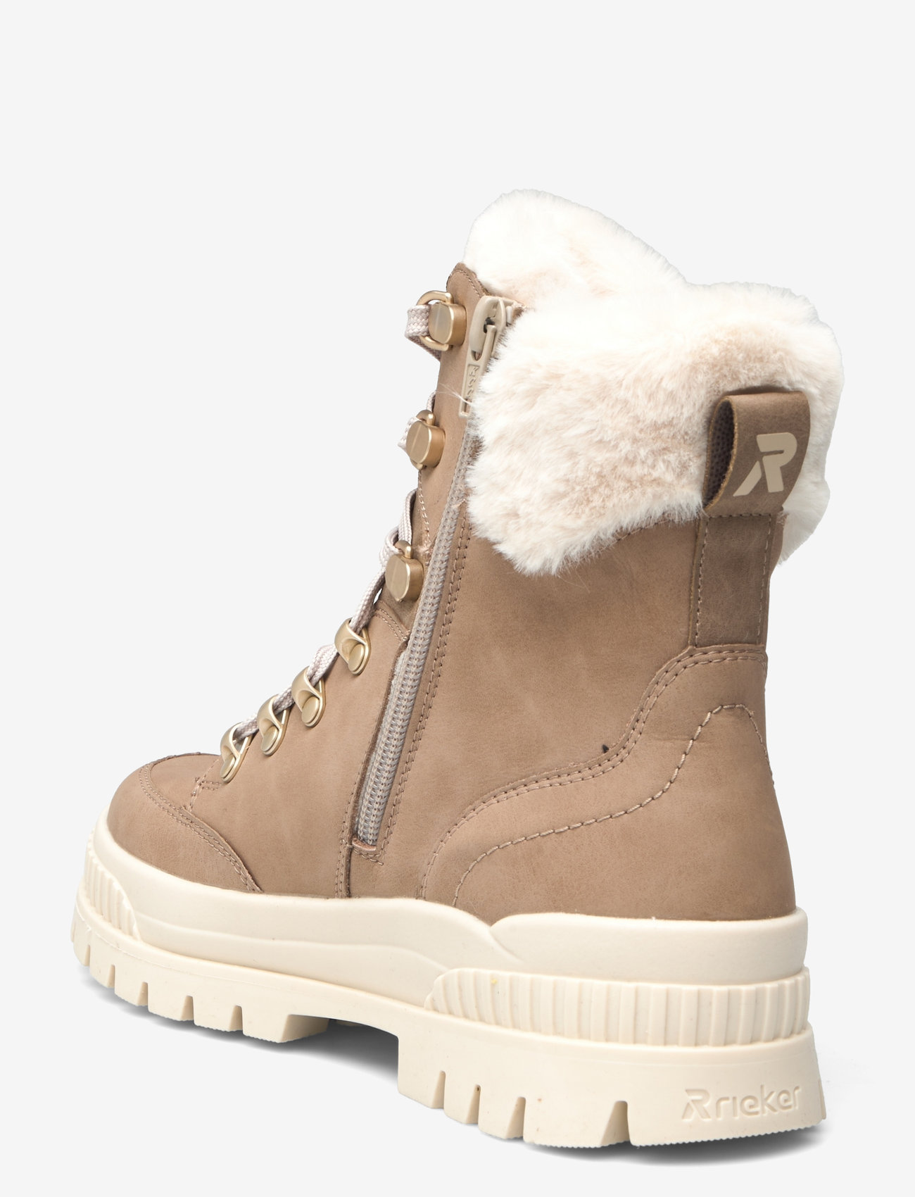 Rieker - W2174 - winterschuhe - beige - 2