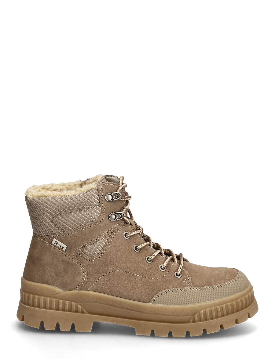 Rieker - W2176 - paeltega saapad - beige - 1