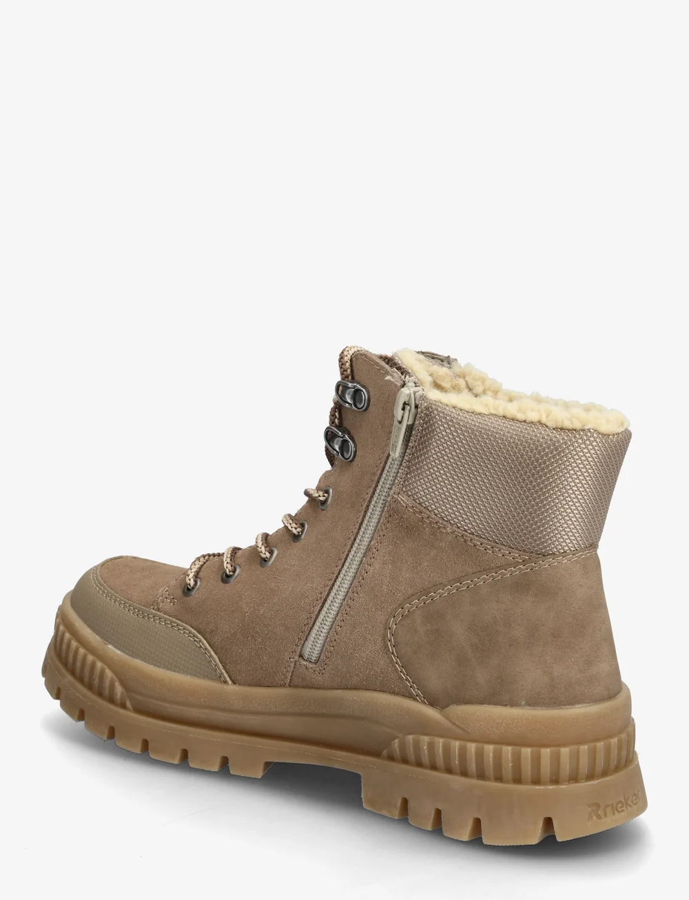 Rieker - W2176 - snørestøvler - beige - 2