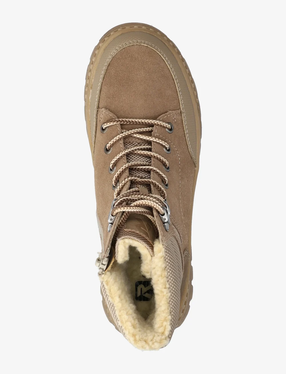 Rieker - W2176 - snørestøvler - beige - 3