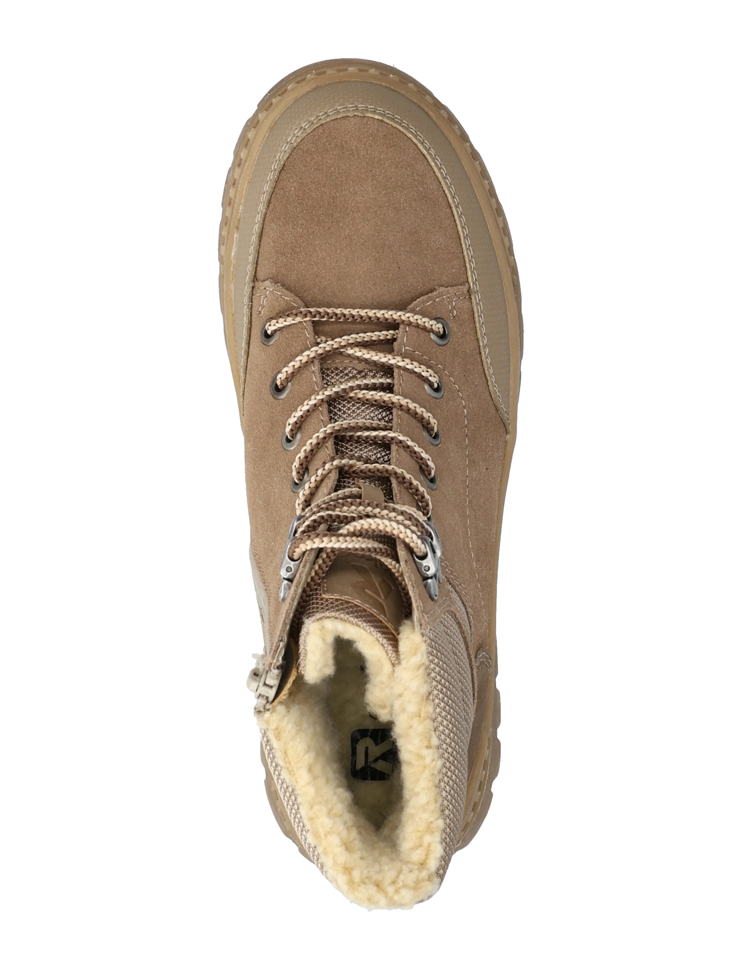 Rieker - W2176 - snørestøvler - beige - 3