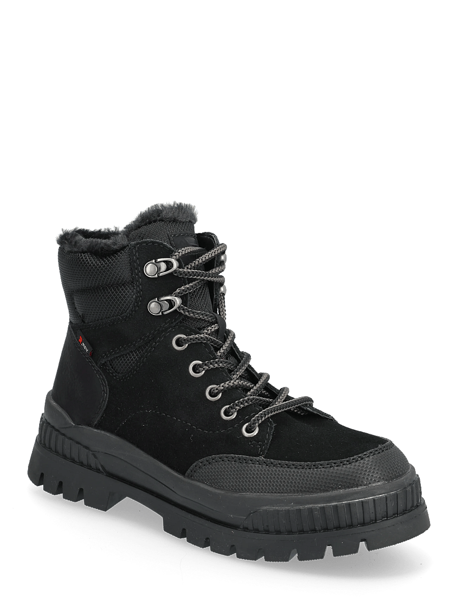 Rieker - W2176 - geschnürte stiefel - black - 0