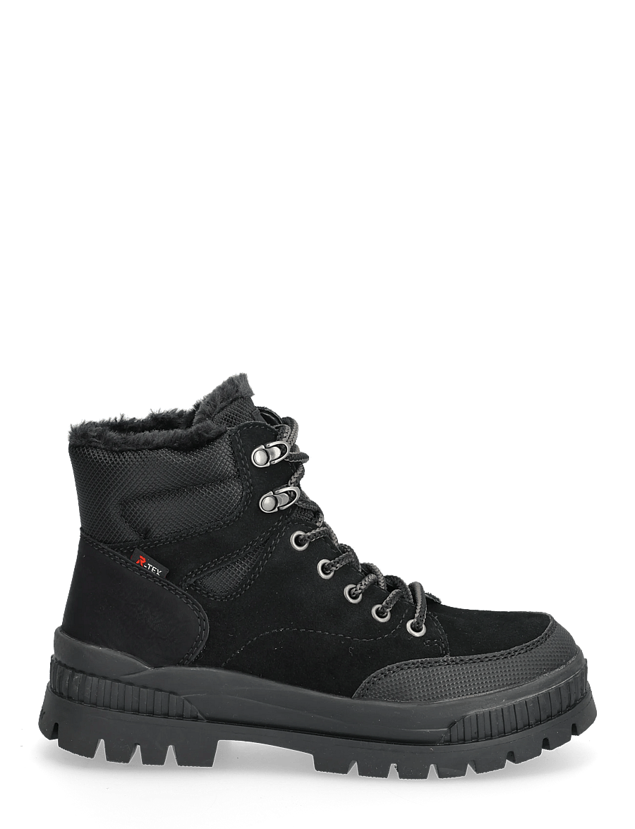 Rieker - W2176 - geschnürte stiefel - black - 1