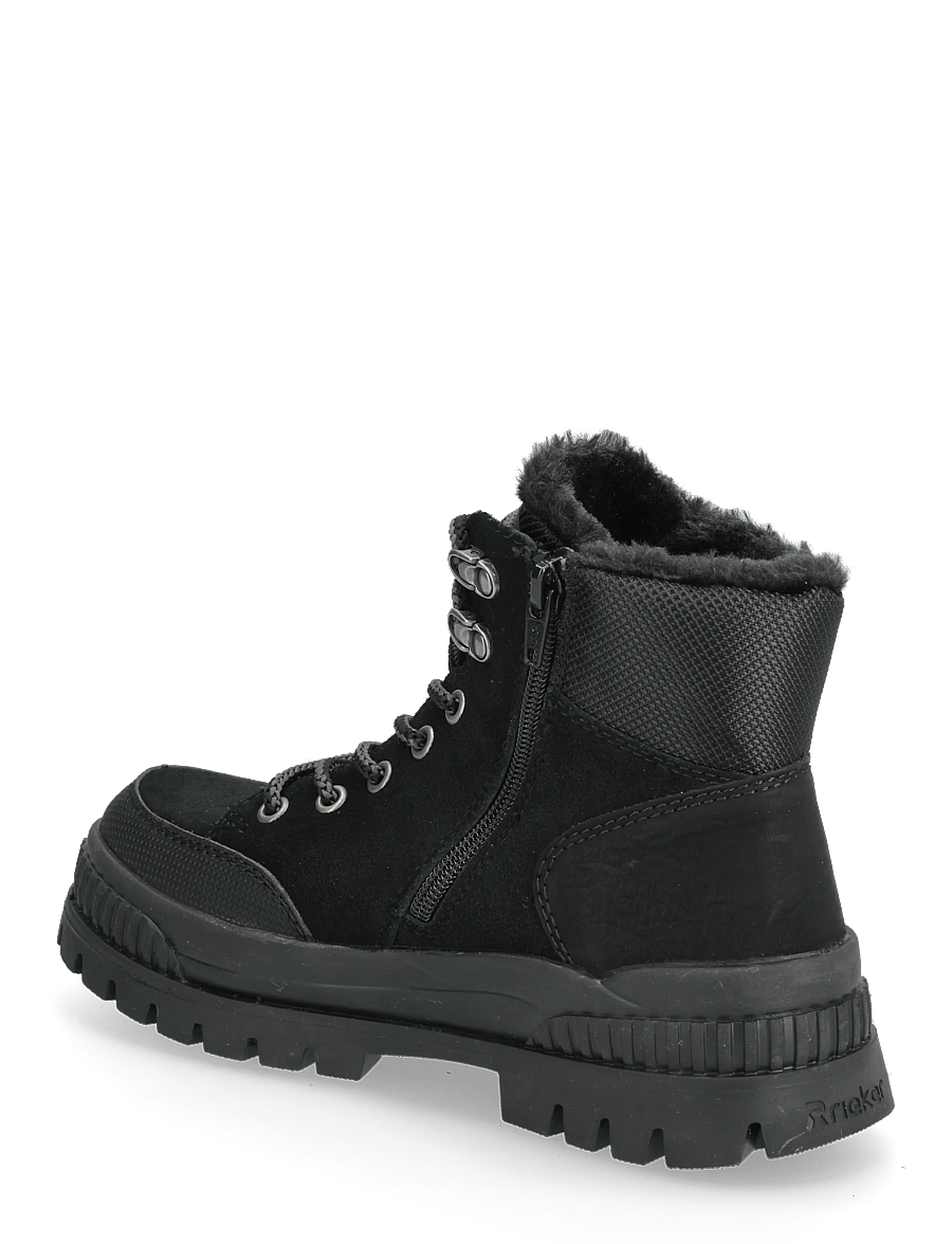 Rieker - W2176 - geschnürte stiefel - black - 2