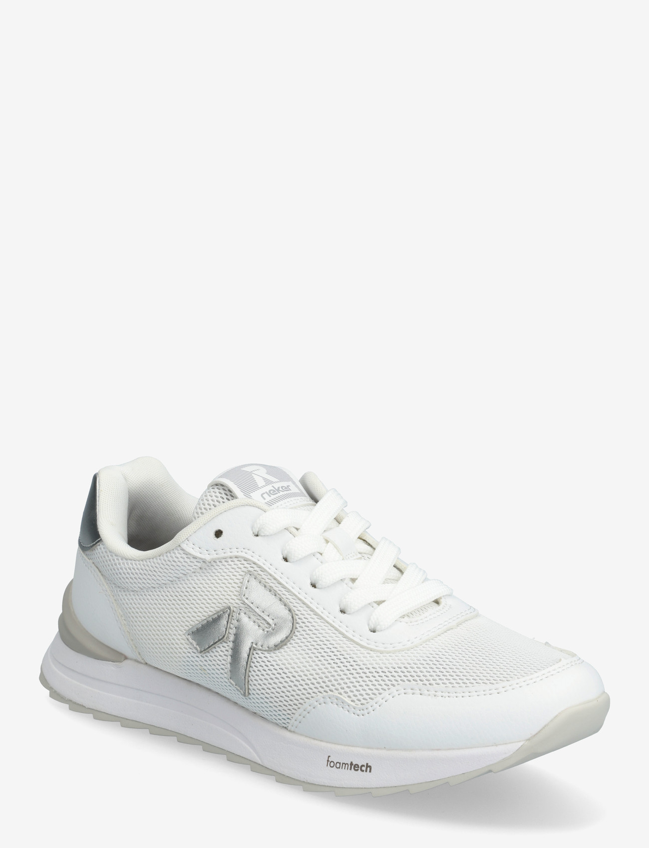 Rieker - W2404-82 - lágir strigaskór - white - 0