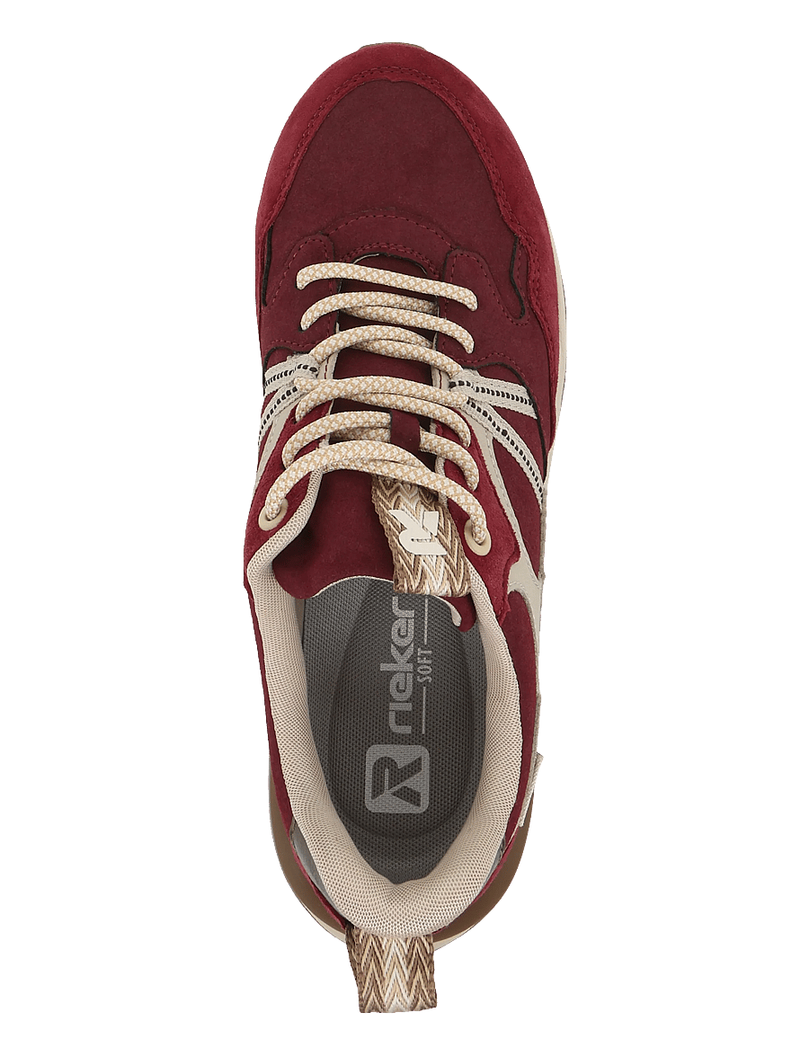 Rieker - W2501-90 - niedrige sneaker - red - 3