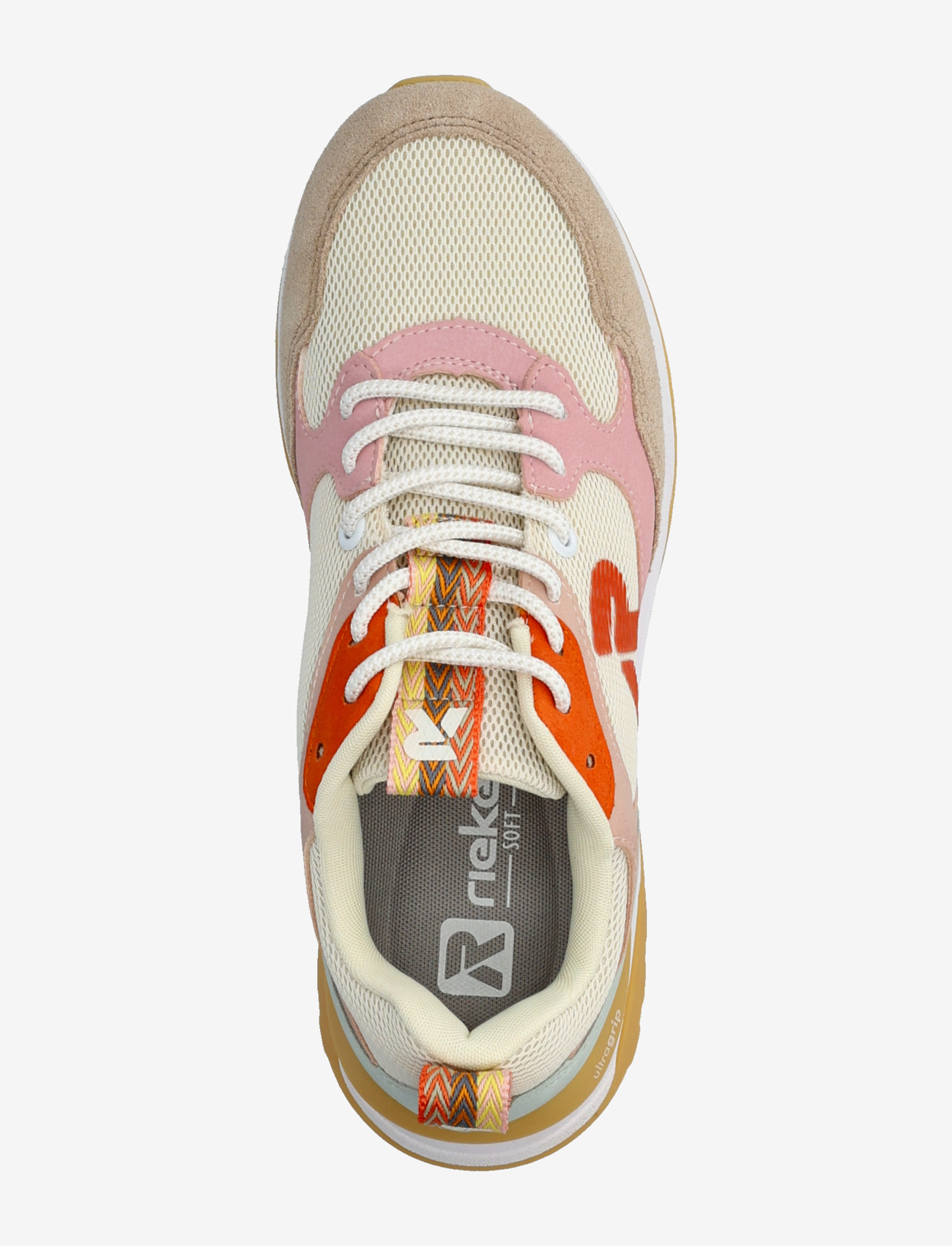 Rieker - W2506-61 - låga sneakers - beige - 3