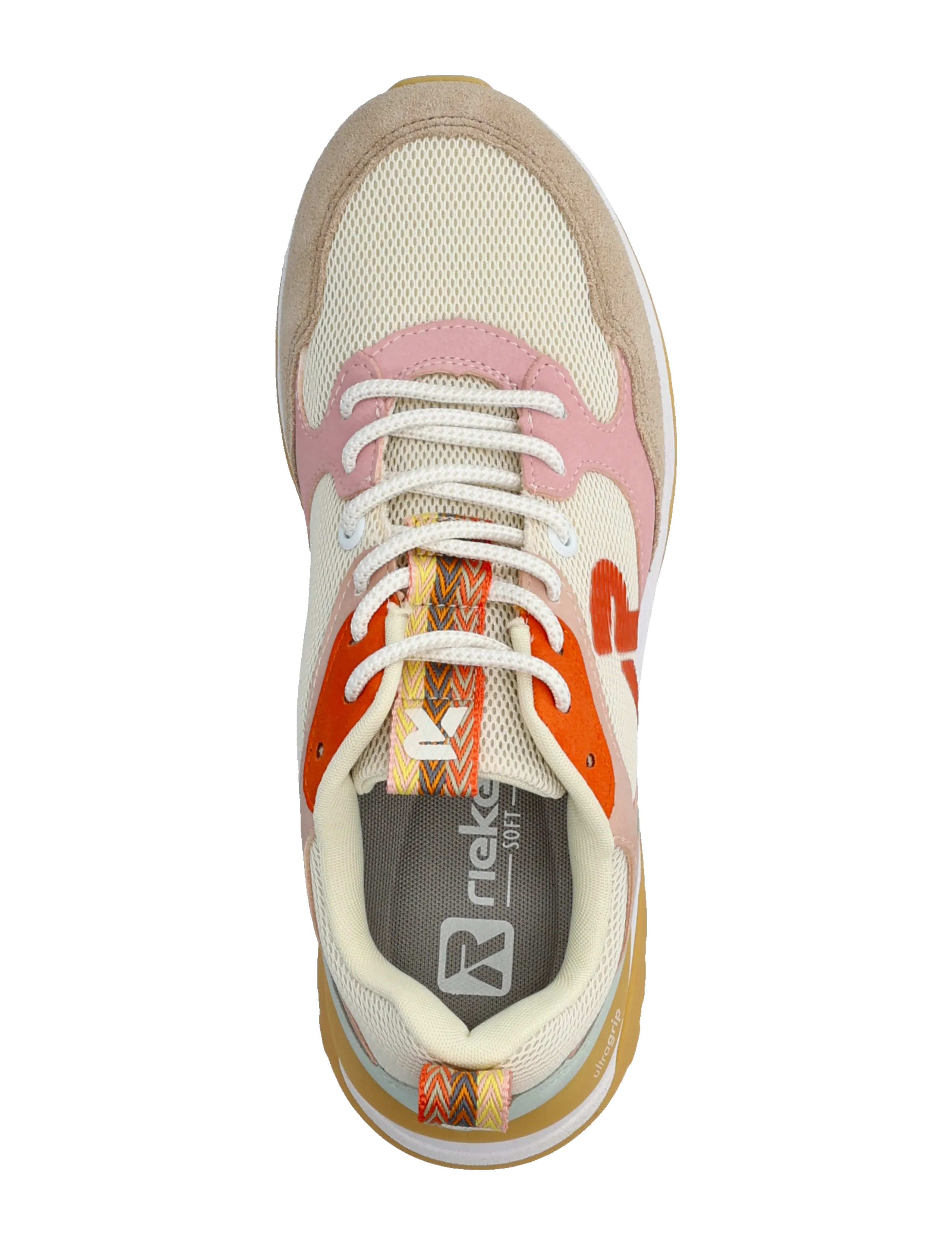 Rieker - W2506-61 - låga sneakers - beige - 3