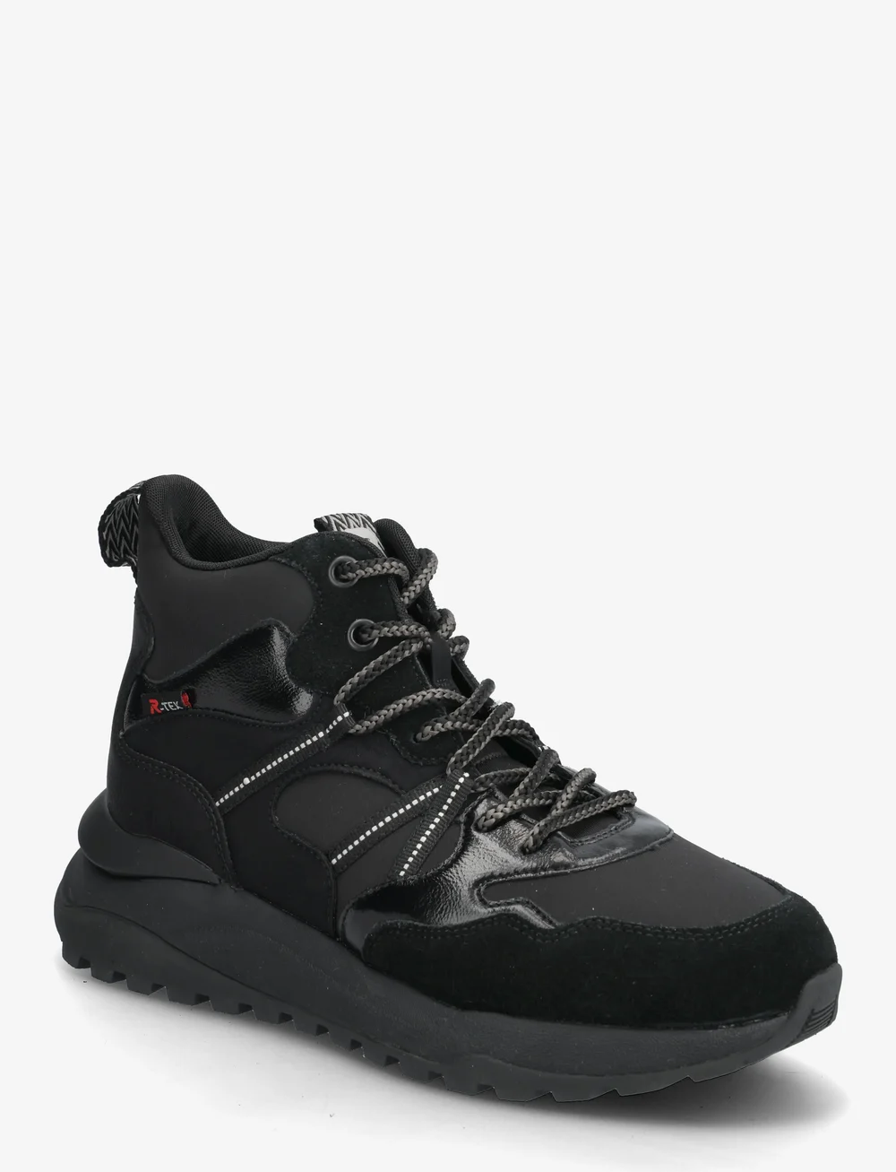 Rieker - W2570 - sneakersy wysokie - black - 0