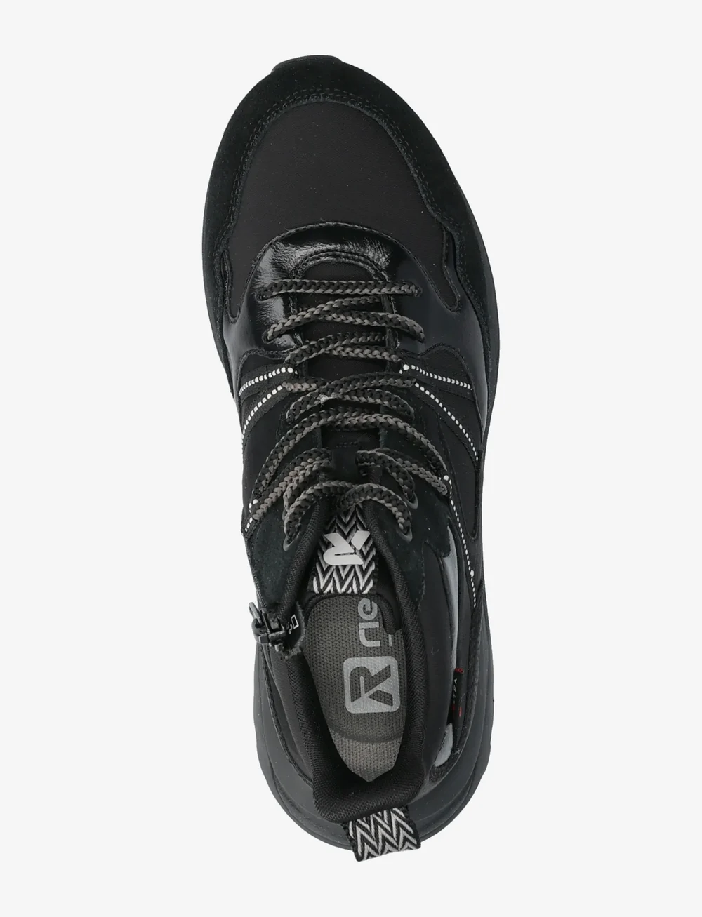 Rieker - W2570 - sneakersy wysokie - black - 3