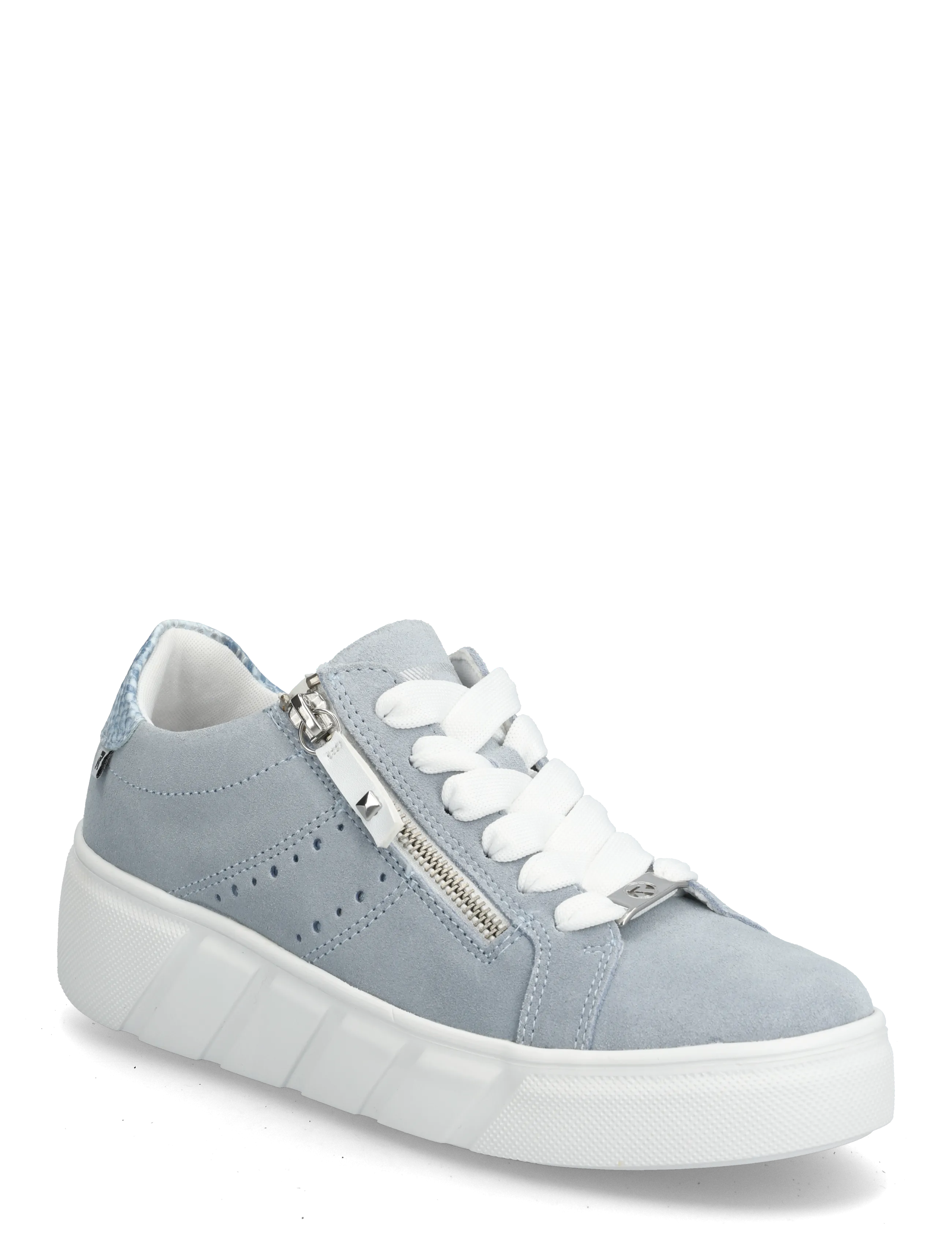 Rieker Ladies Schuhe W2605-80 White, 40, Sneakers, Blau - Low-top Frauen