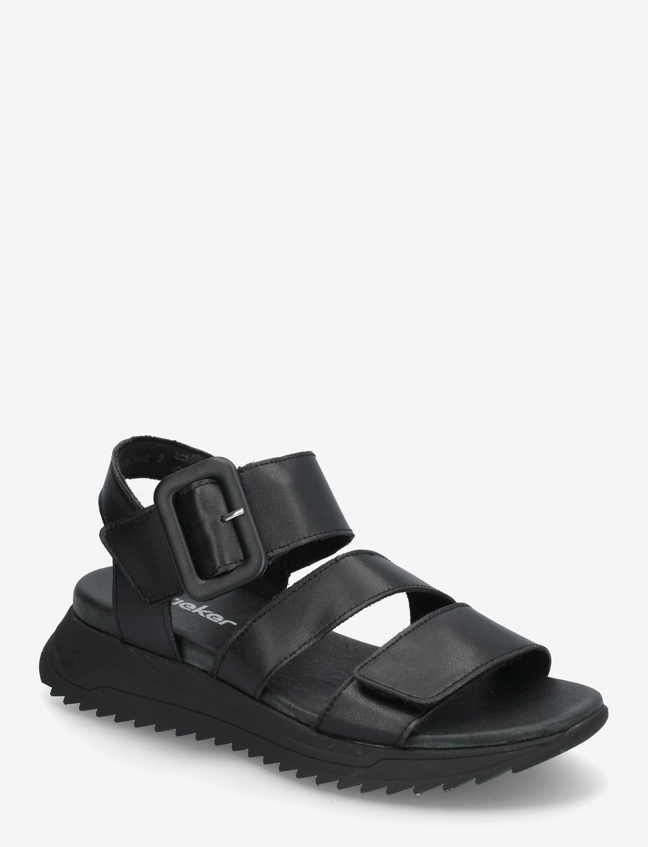 Rieker - W2950-00 - flat sandals - black - 0