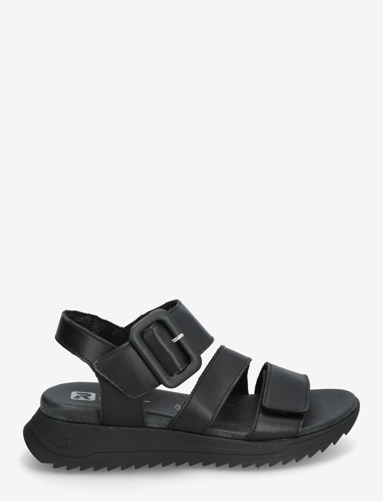 Rieker - W2950-00 - flat sandals - black - 1