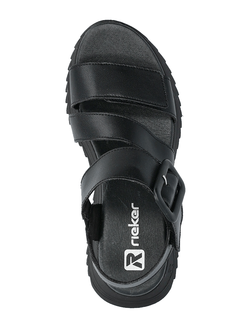 Rieker - W2950-00 - flache sandalen - black - 3