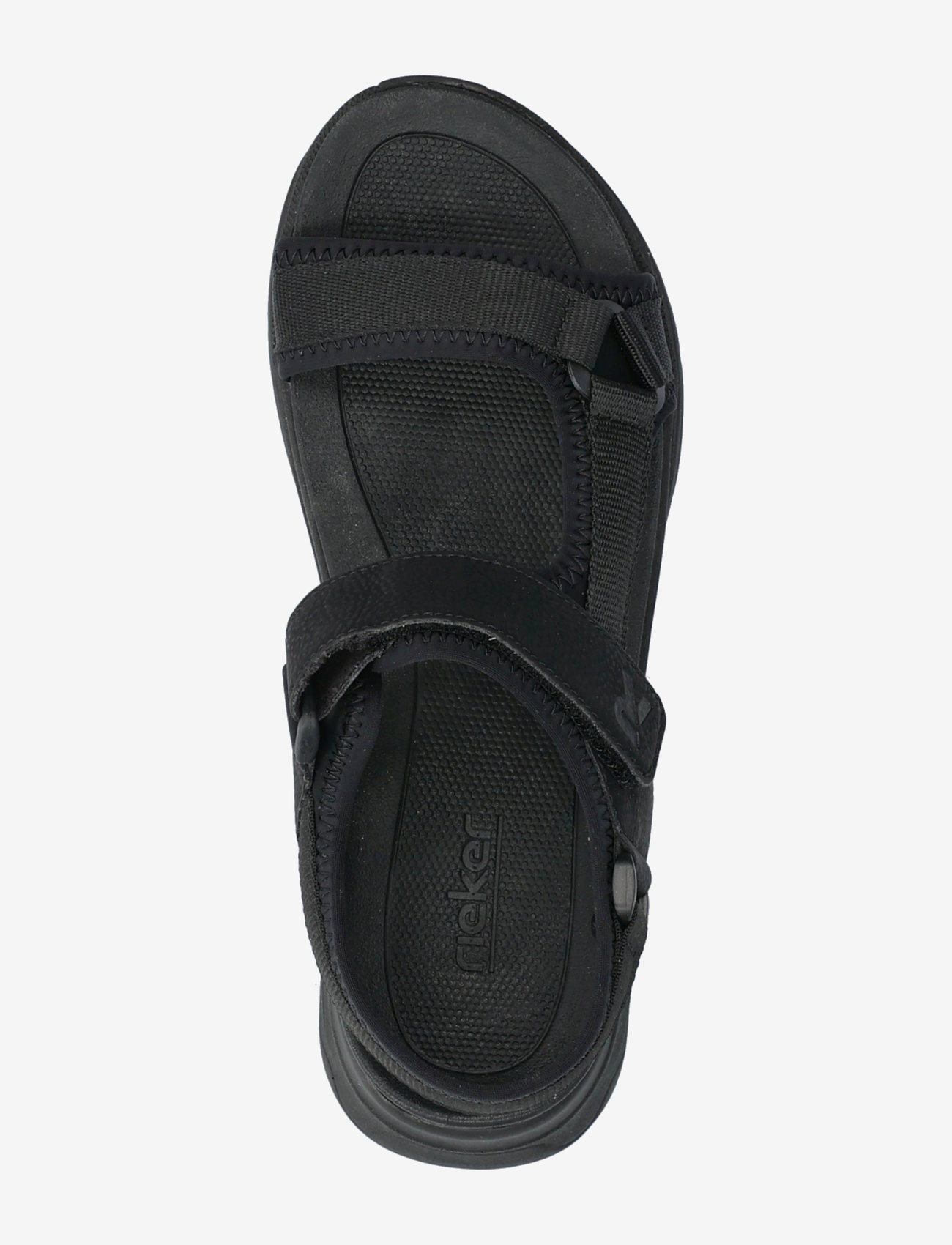 Rieker - W3151-00 - flat sandals - black - 3
