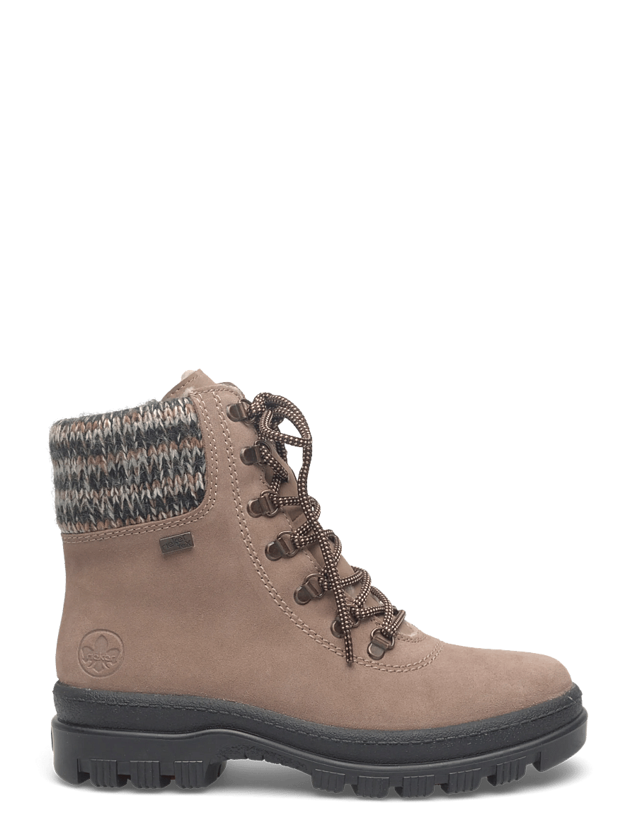 Rieker - Rieker Ladies mid height boots X8233-25 Brown - beige - 1