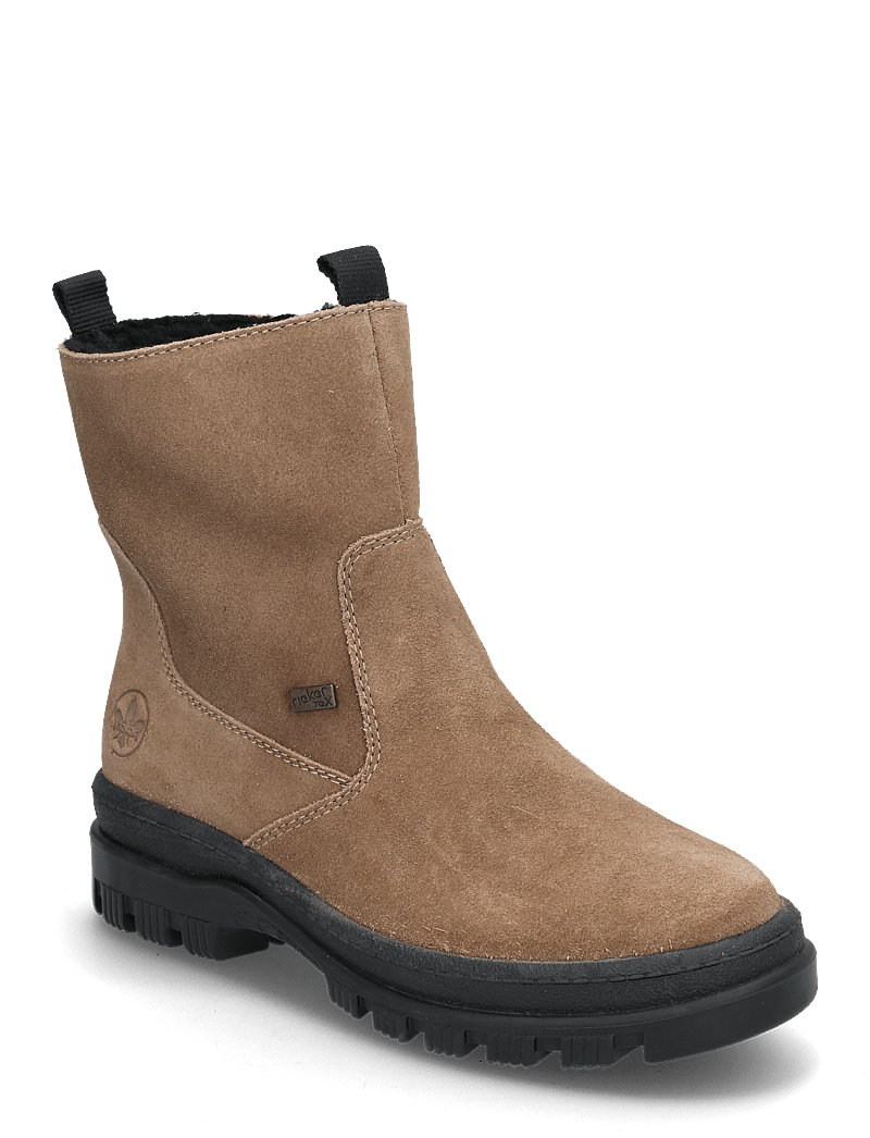 Rieker - Rieker Ladies mid height boots X8250-64 Beige - flache stiefeletten - beige - 0