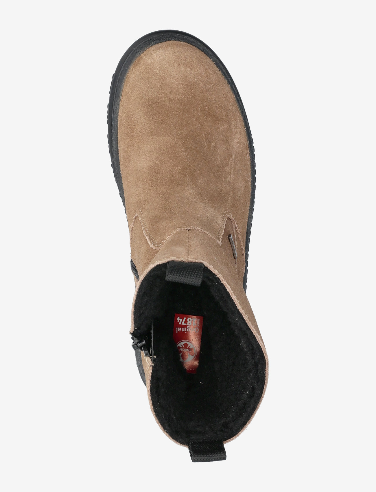 Rieker - X8250 - flade ankelstøvler - beige - 3