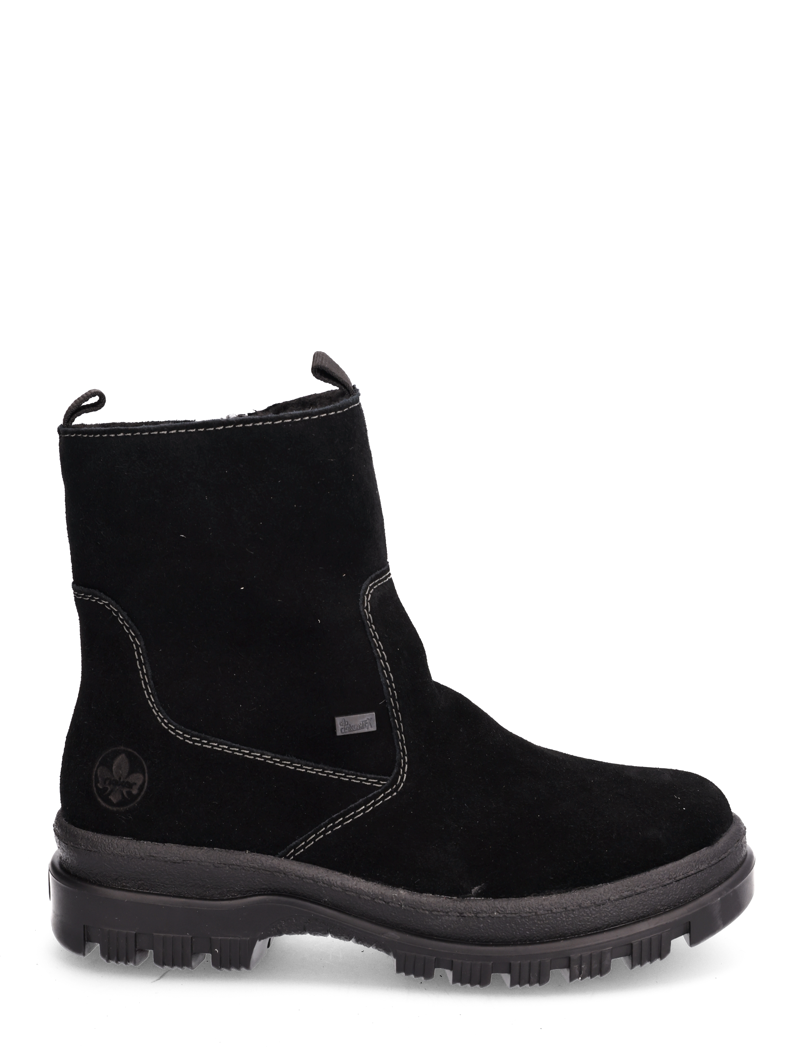 Rieker - Rieker Ladies mid height boots X8250-64 Beige - flat ankle boots - black - 1