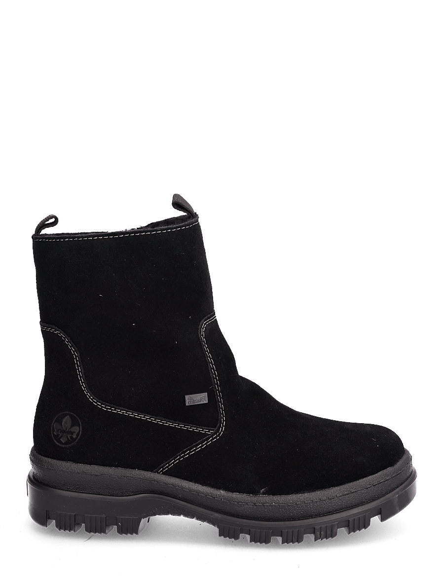 Rieker - Rieker Ladies mid height boots X8250-64 Beige - flache stiefeletten - black - 1