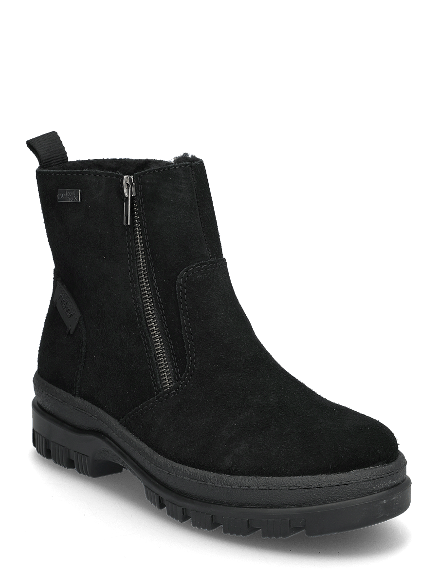 Rieker - Rieker Ladies mid height boots X8251-00 Black - flache stiefeletten - black - 0