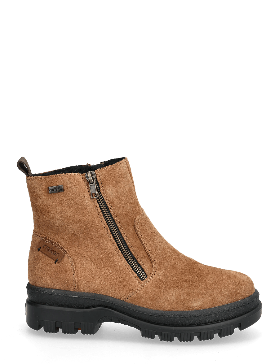 Rieker - Rieker Ladies mid height boots X8251-00 Black - flache stiefeletten - brown - 1