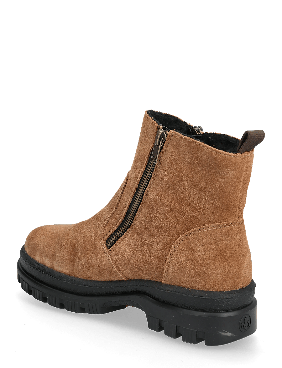 Rieker - Rieker Ladies mid height boots X8251-00 Black - flade ankelstøvler - brown - 2