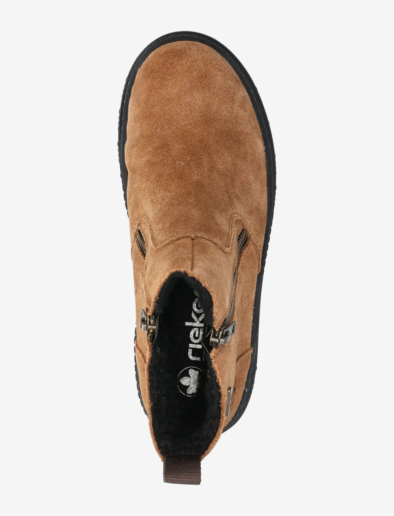 Rieker - X8251 - flade ankelstøvler - brown - 3