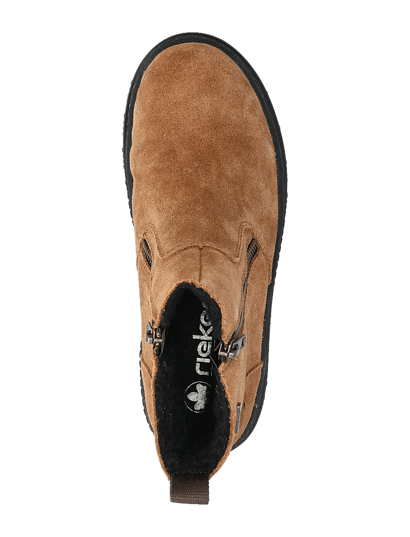 Rieker - X8251 - flade ankelstøvler - brown - 3
