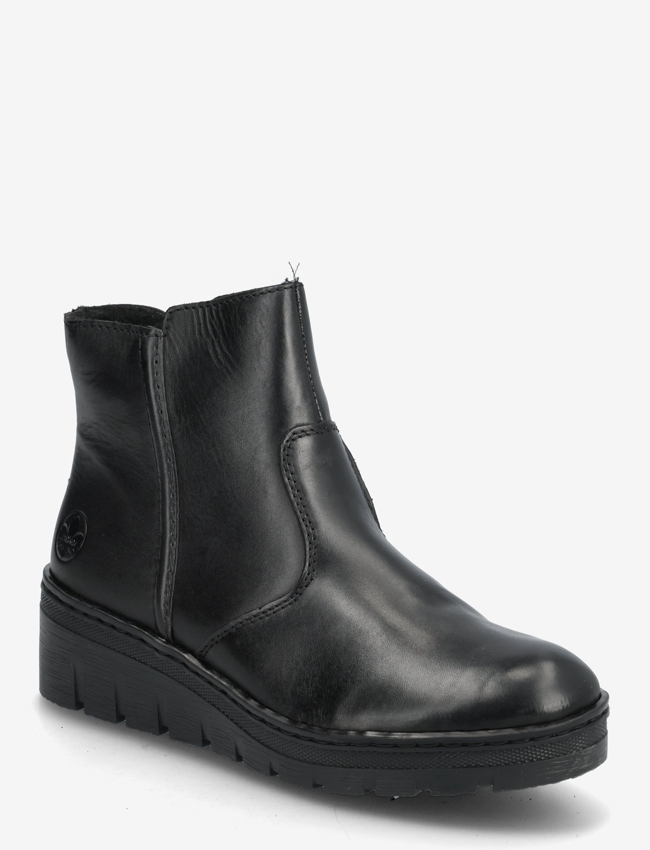 Rieker - X9165 - platta ankelboots - black - 0